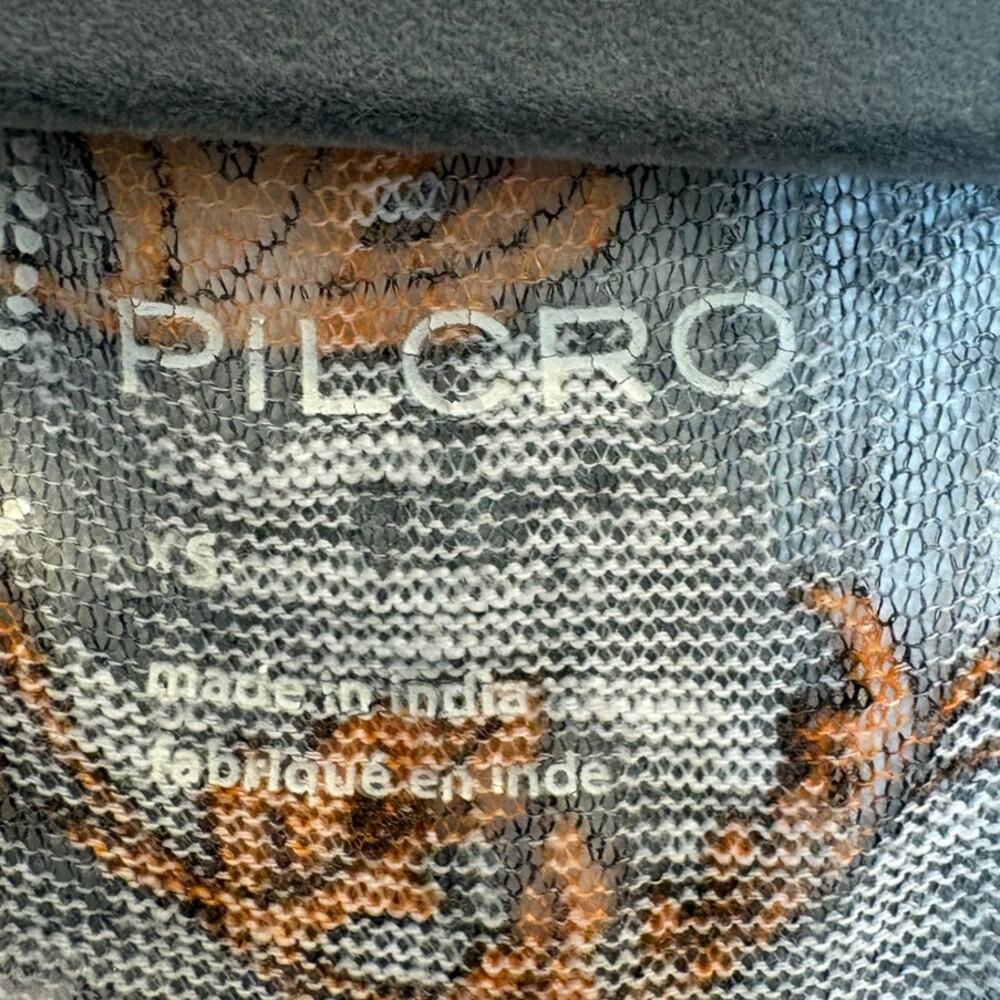 Anthropologie Pilcro Floral Boxy Heritage Pullover Burnout Top XS - Picture 6 of 7